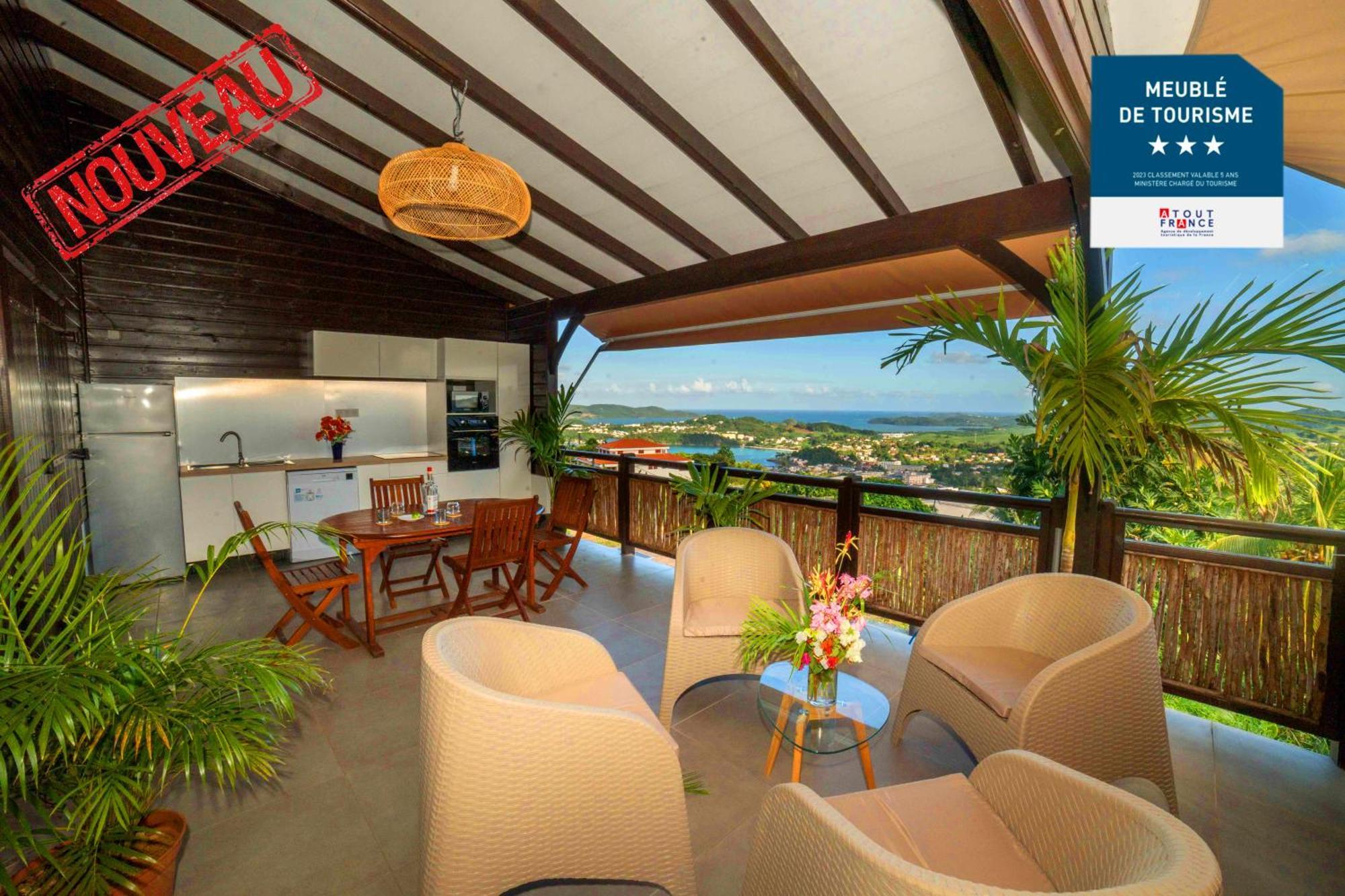 F3 Hibiscus - Piscine Chauffee - Vue Mer - 9 Min De La Plage - Ti Zwezo Paradi Ла-Трініте Екстер'єр фото